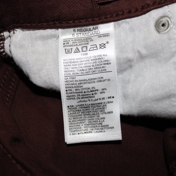 Old Navy Boys Brown Denim Pants- Size 6 Regular - Picture 4 of 6